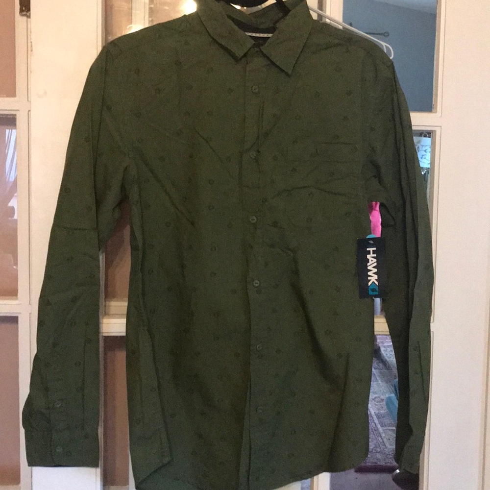 Hawk Boys Dress Shirt medium